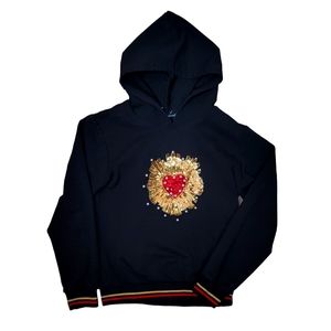 Dolce & Gabbana Crystal Heart Hoodie Child